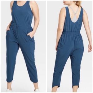 Navy all in Motion jumpsuit size L